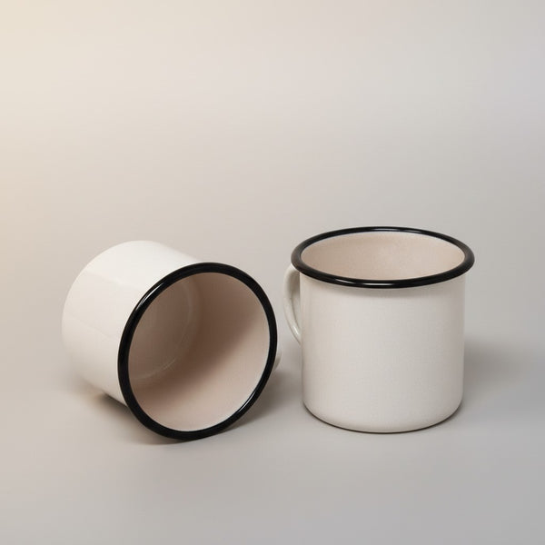 Mug en métal émaillé - Rose poudré - 250 ml