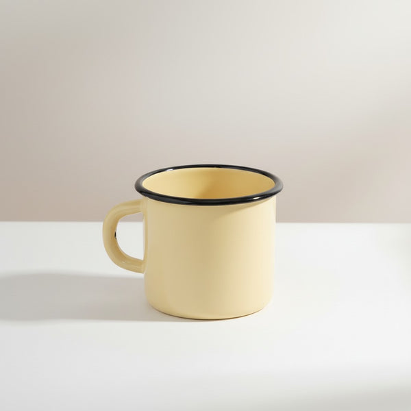 Mug en métal émaillé - Jaune - 250 ml