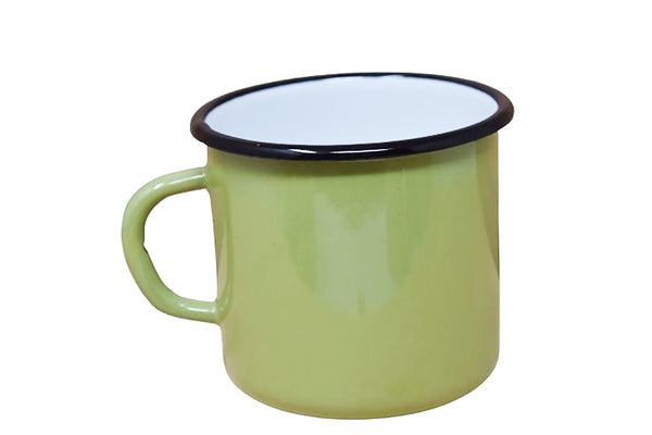 Mug en métal émaillé - Vert clair - 400 ml
