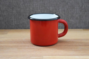 Mug en métal émaillé - Rouge - 250 ml