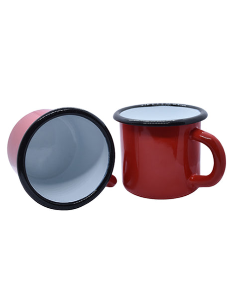 Mug en métal émaillé - Rouge - 250 ml